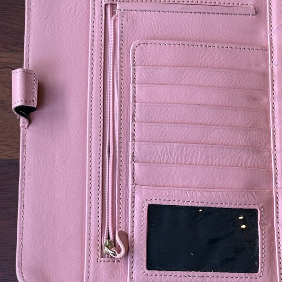 Franklin Planner Classic Vintage Aurora Blush Color Leather Strap Binder Bundle - Picture 3 of 11